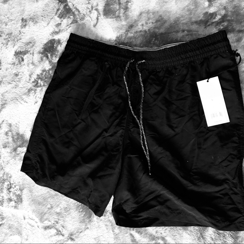 Goodfellow & CO Men’s Swim Trunks Large Black